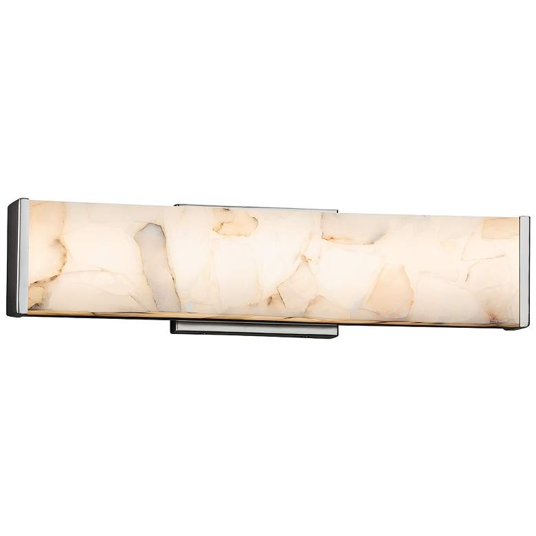 Alabaster Rocks! Latitude 18 1/2"W LED Bath Light