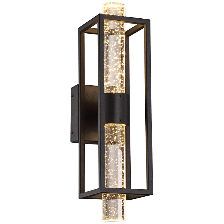 Aloft 17" High Black LED Wall Sconce