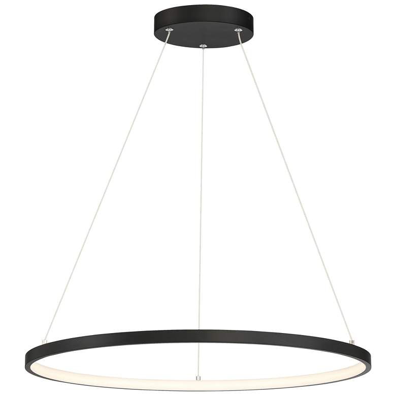 Anello Dual Voltage 23.5" LED Pendant - Matte Black