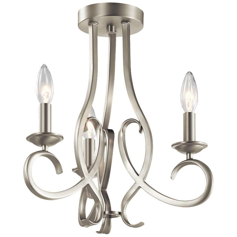 Ania 15" pendant/flush Nickel