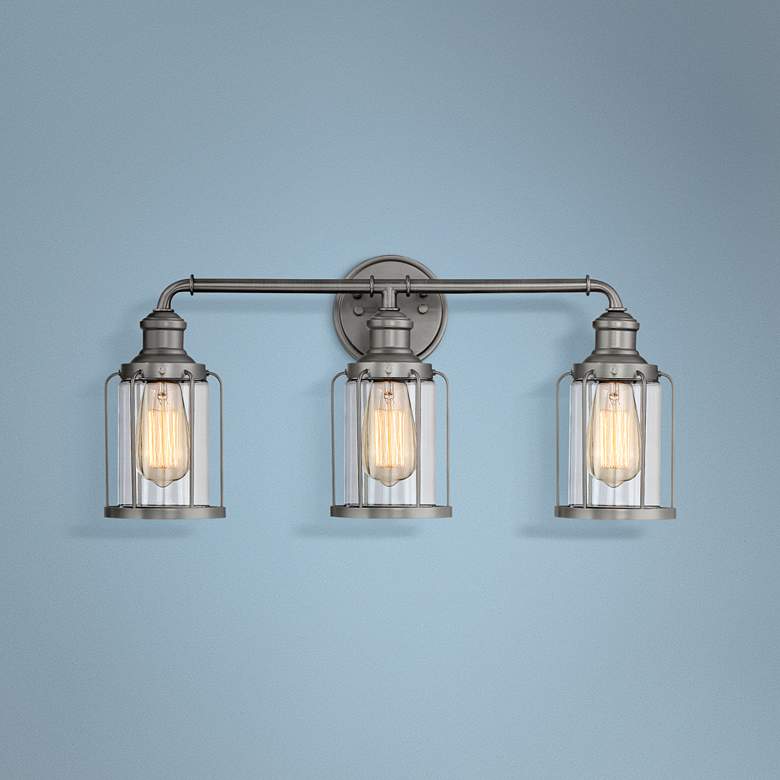 Anson 24" Wide Satin Copper Bronze 3-Light Bath Light