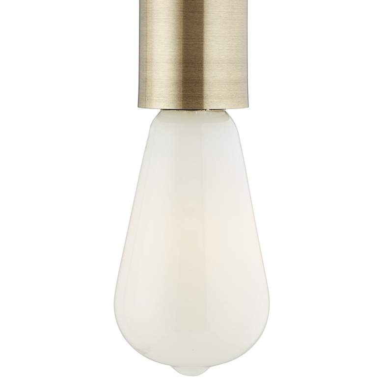 Antique Brass Plug-In Hanging Swag Chandelier with Milky ST21 LED Bulb