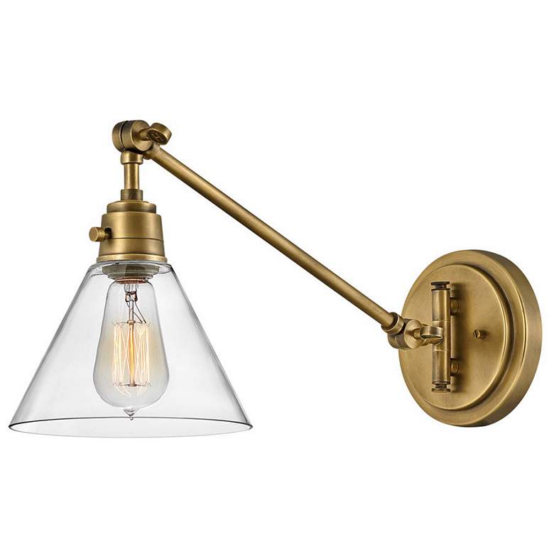 Arti 10 1/4" High Brass Wall Sconce by Hinkley Lighting