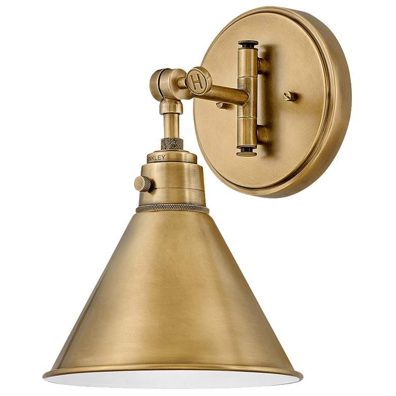 Arti 12 1/4" High Brass Wall Sconce by Hinkley Lighting