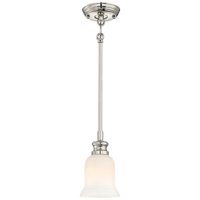 Audrey's Point 5 1/4"W Polished Nickel Mini Pendant Light