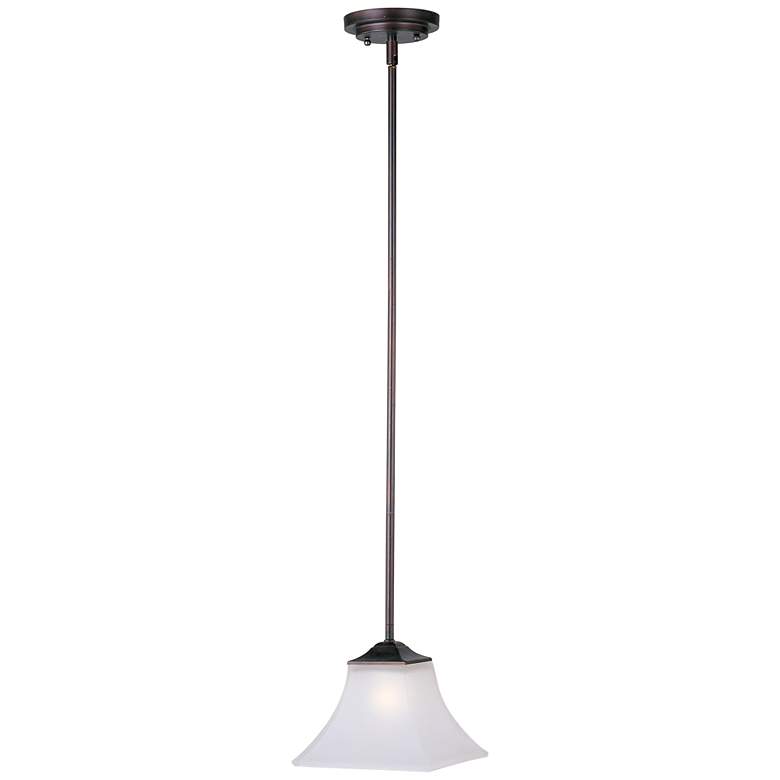 Aurora 1 Light 8" Wide Oil Rubbed Bronze Pendant Light