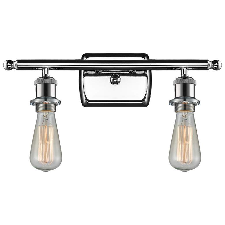 Bare Bulb 2 Light 16" LED Bath Light - Polished Chrome
