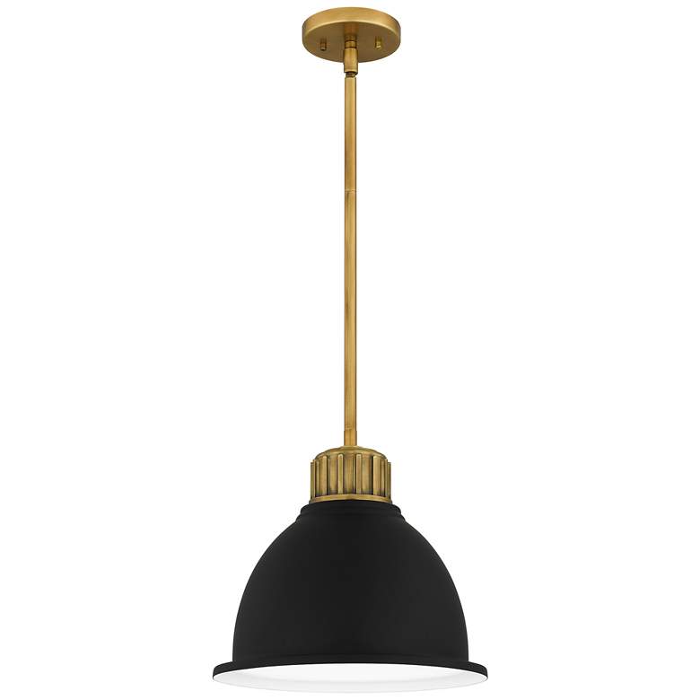 Baynard 1-Light Weathered Brass Mini Pendant