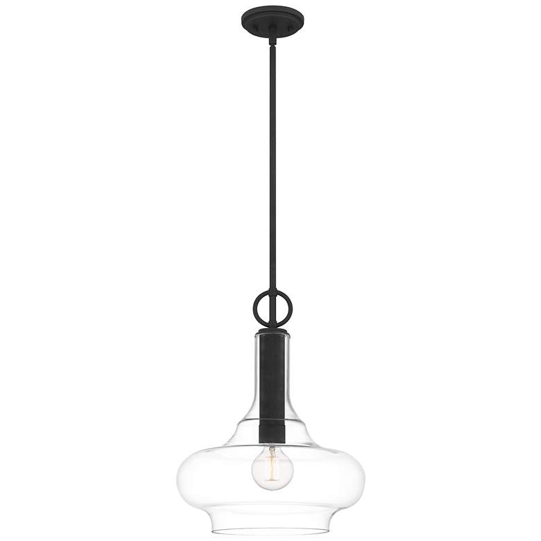 Beachmont 1-Light Mottled Black Pendant