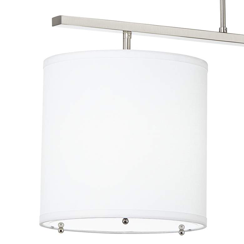 Beauregard 30" Wide Brushed Nickel Island Light Pendant