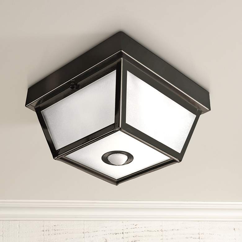Benson 9 1/2" Wide Motion Sensor Outdoor Ceiling Light