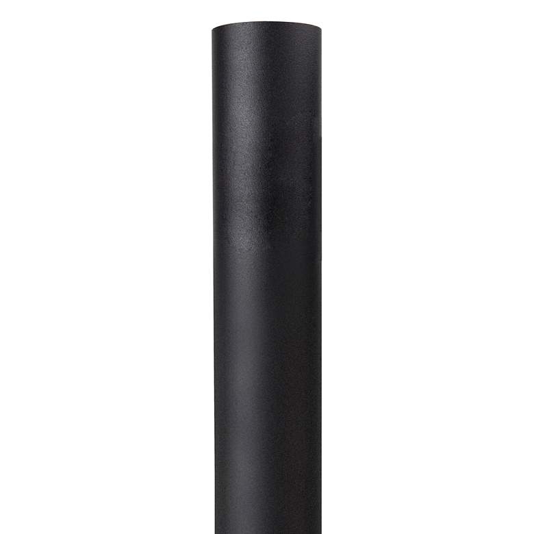 Black 84" High Metal Outdoor Direct Burial Lamp Post