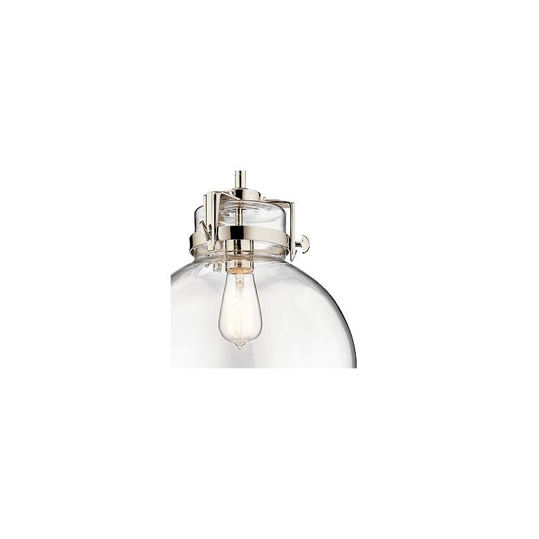 Briar 12" Wide Polished Nickel Mini Pendant w/ Round Shade