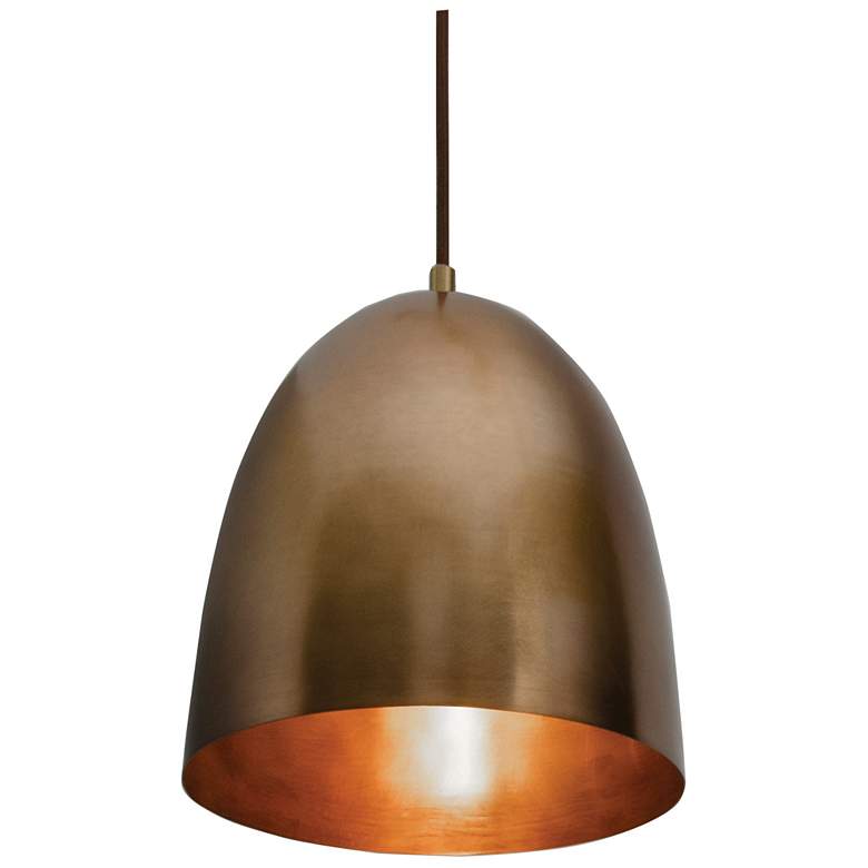 Brooklyn - Pendant - 9.5" - Antique Brass Finish