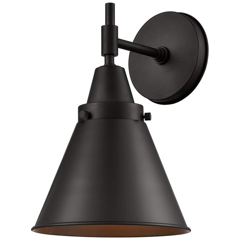 Caden Appalachian 8" LED Sconce - Matte Black Finish - Matte Black Shade