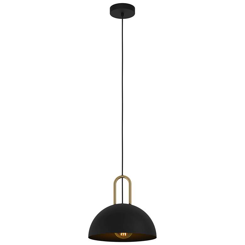 Calmanera Structured Black Pendant