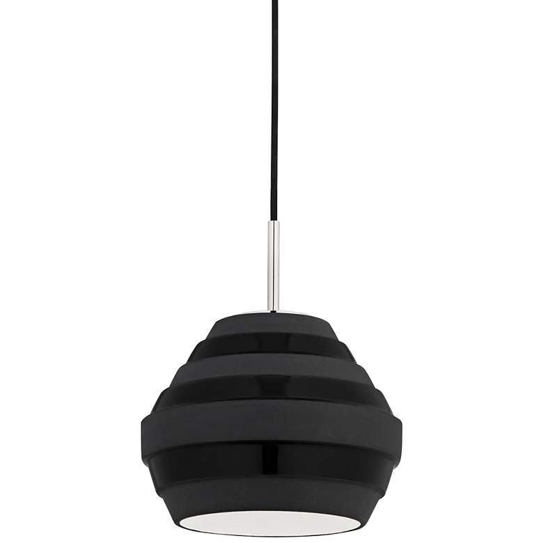 Calverton 10" Wide Polished Nickel Mini Pendant Light
