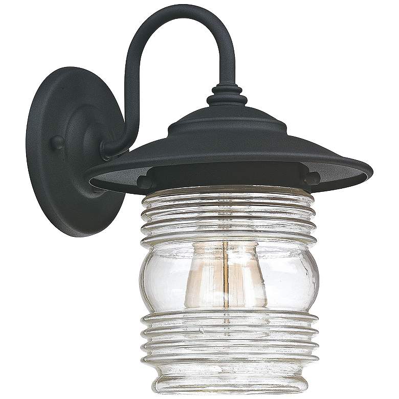 Capital Creekside 11 3/4" High Black Outdoor Wall Light