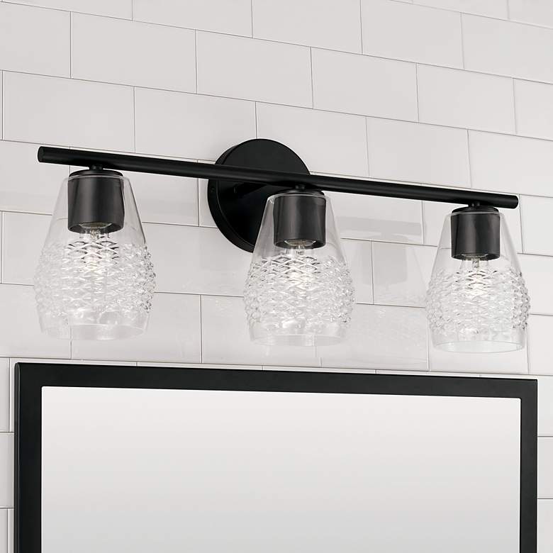 Capital Dena 23 1/4" Wide Aged 3-Light Bath Light