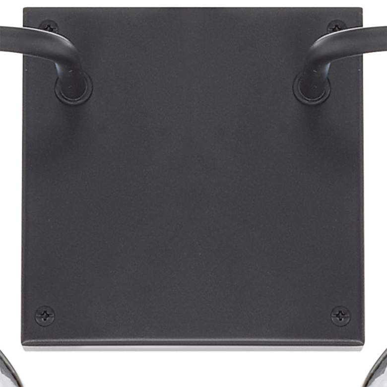 Capital Tanner 9 3/4" High Matte Black 2-Light Wall Sconce