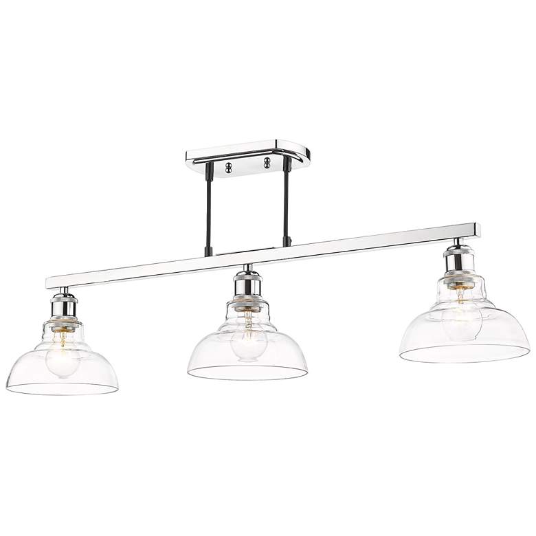 Carver 35 1/2" Wide Chrome Linear Pendant Light