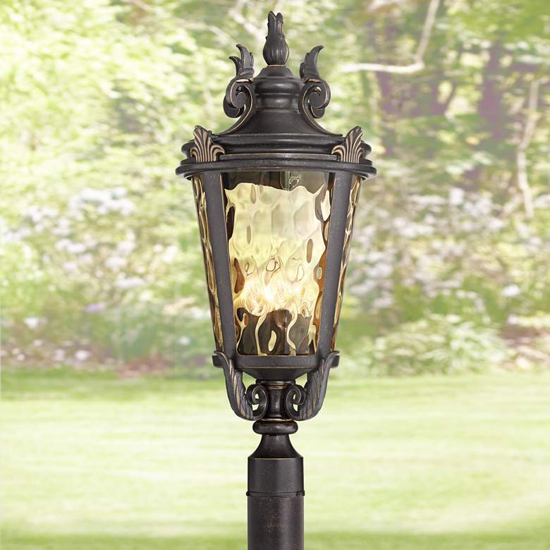 Casa Marseille™ 28" High Bronze 4-Light Outdoor Post Light