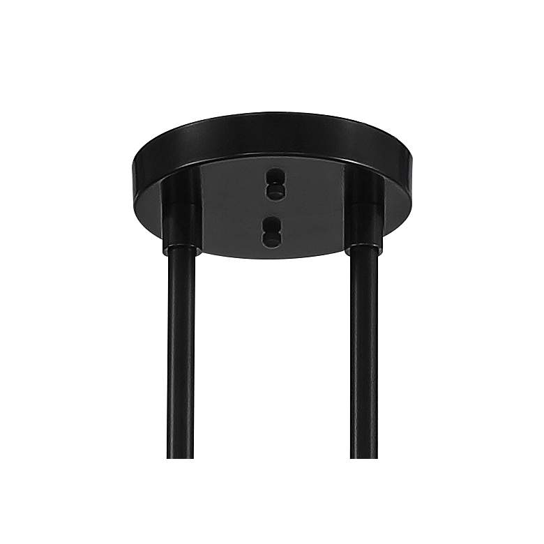 Chapel 57 3/4" Wide Semi Gloss Black 6-Light Island Pendant