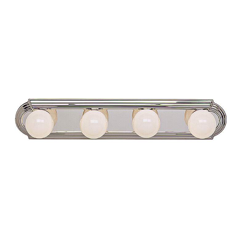 Chrome Finish 24" Wide 4-Light Bathbar