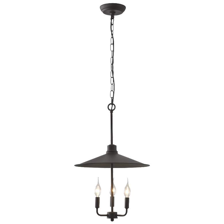 Clayton 3-Lt Pendant - Dark Coffee