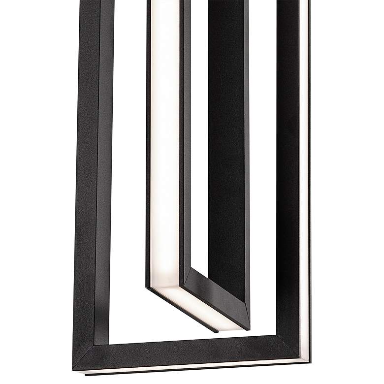 Cole 6" Wide Black 2-Light LED Mini Pendant Light