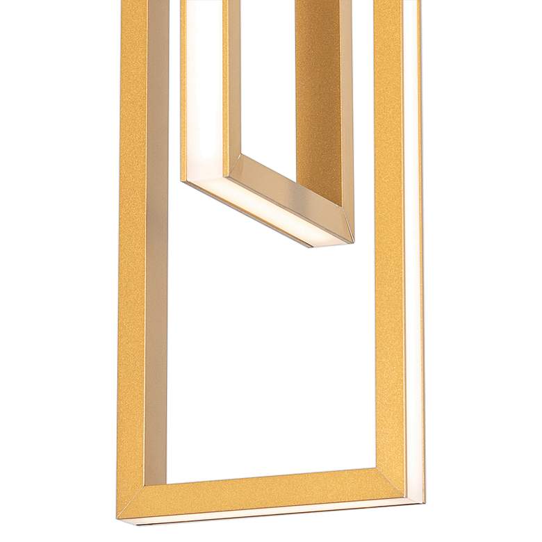 Cole 6" Wide Gold 2-Light LED Mini Pendant Light