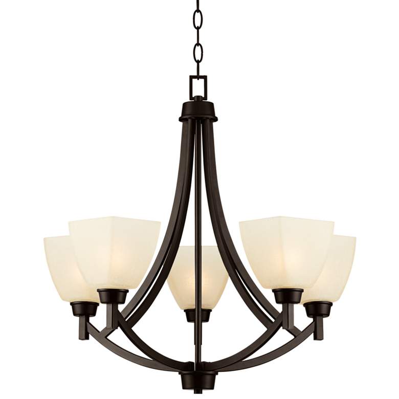 Coloma 24 1/2"W 5-Light Oil-Rubbed Bronze Chandelier