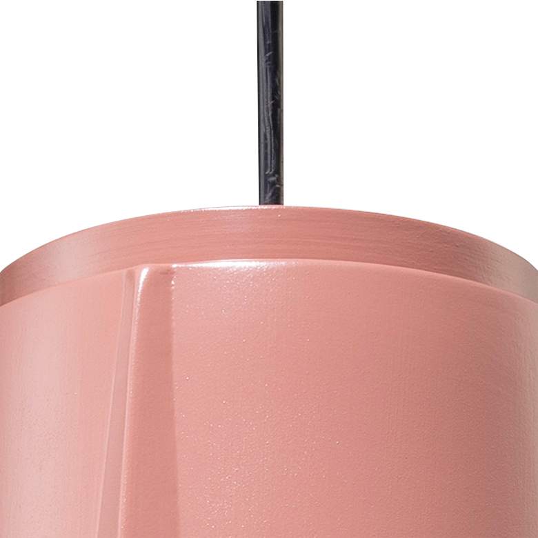 Compass 8" Wide Gloss Blush Ceramic LED Mini Pendant Light