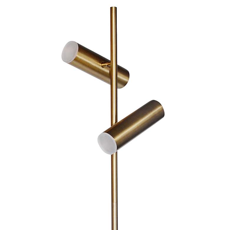 Constance Aged Brass Metal 2-Light Floor Lamp