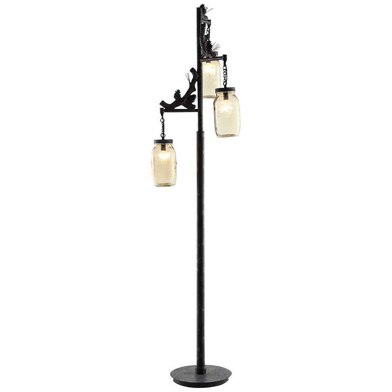 Crestview Collection Fire Catcher Rustic Metal Floor Lamp