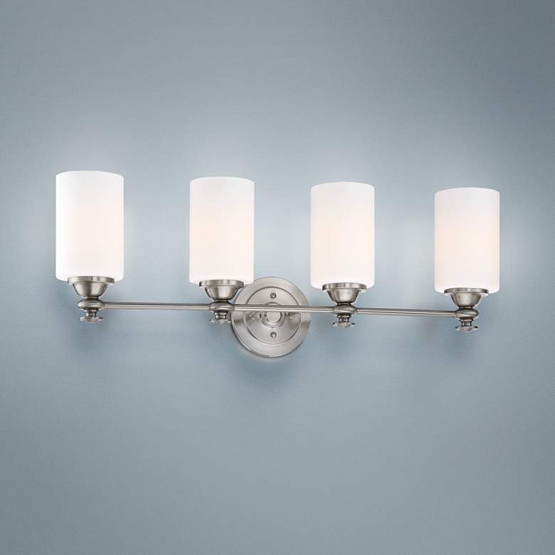 Dardyn 29 1/2" Wide Brushed Polished Nickel Bath Light