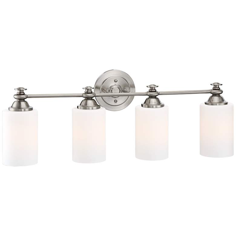 Dardyn 29 1/2" Wide Brushed Polished Nickel Bath Light