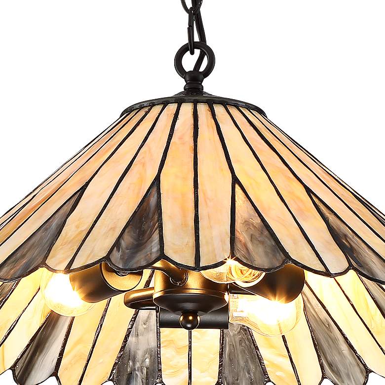 Deppa 19 3/4" Wide Tiffany Style Plug-In Swag Chandelier