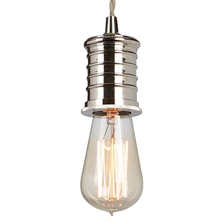 Douille 4" Wide Polished Nickel Mini Pendant