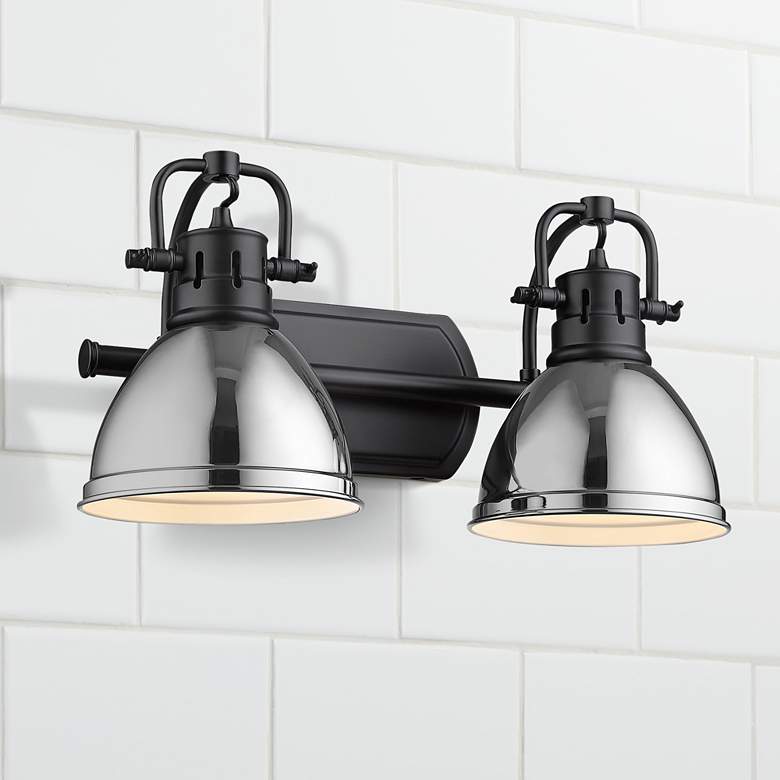 Duncan 16 1/2" Wide Aged 2-Light Bath Light
