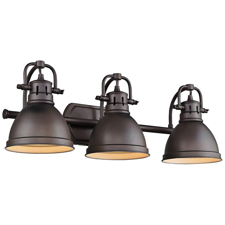 Duncan 24 1/2" Wide Rubbed Bronze 3-Light Bath Light
