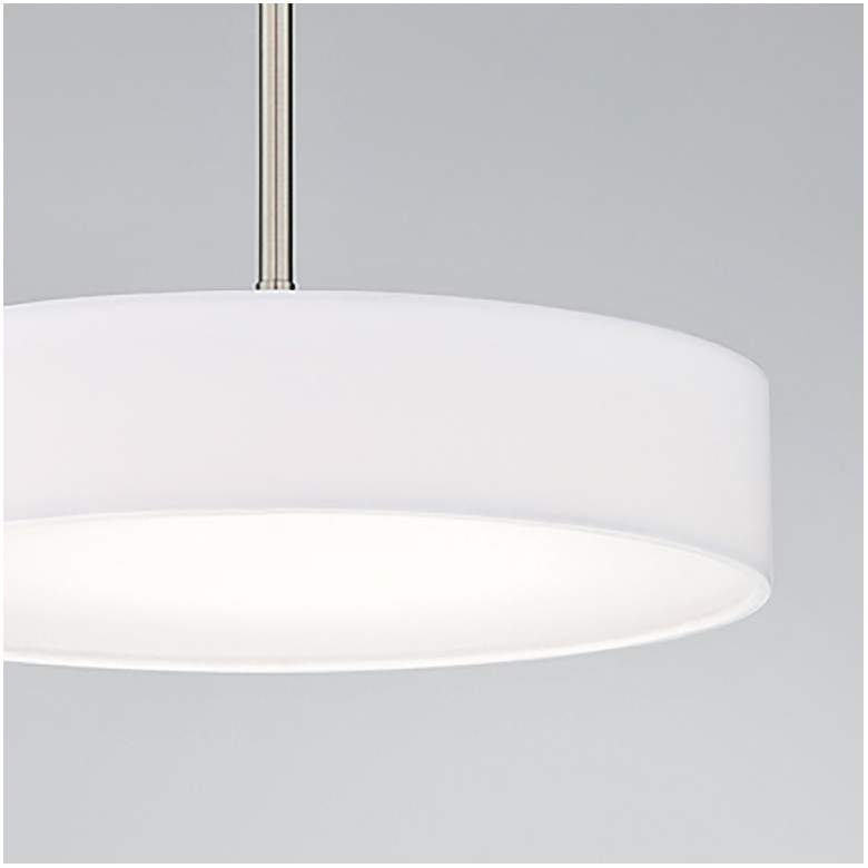 dweLED Manhattan 14" Wide Brushed Nickel LED Pendant Light
