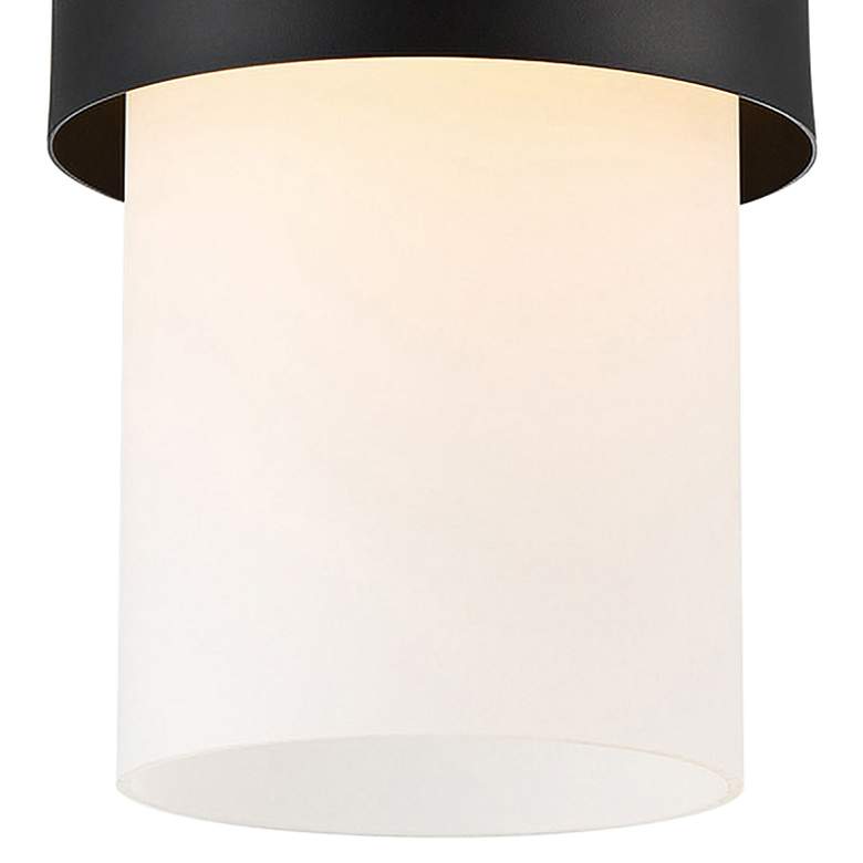 dweLED Napa 9" Wide Black and White LED Mini Pendant