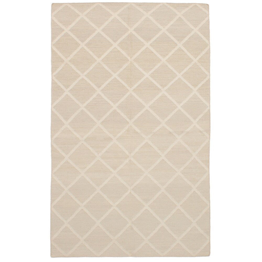 Flat-weave Ankara Grey Wool Kilim Area Rug