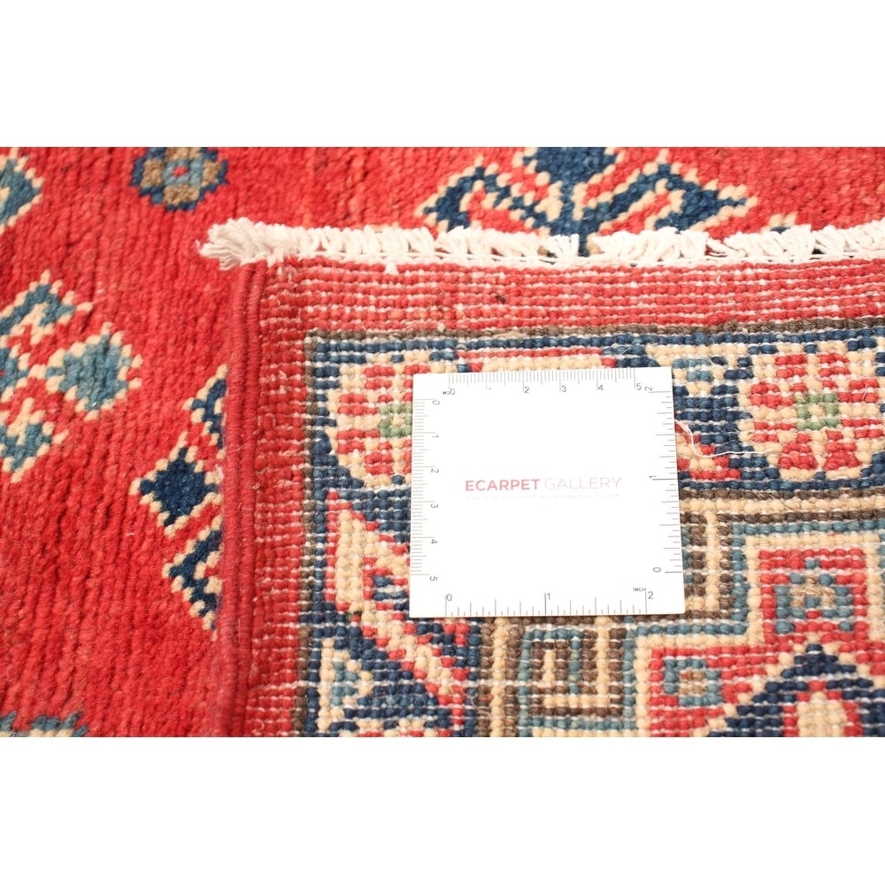 Hand-knotted Finest Gazni Red Wool Soft Rug