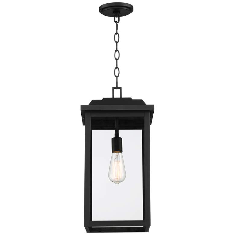 Eastcrest 21 1/2" High Textured Black Steel Outdoor Hanging Light