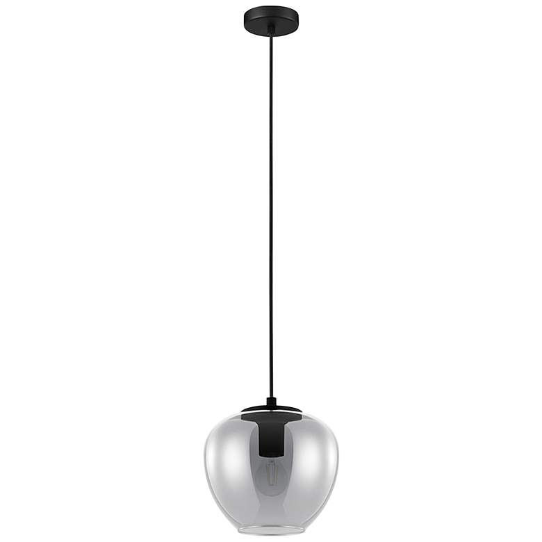 Eglo Priorat 9 1/4" Wide Smoked Glass Mini Pendant Light