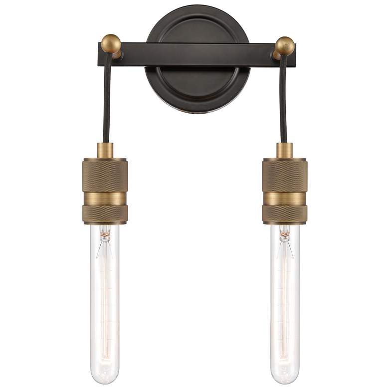 Ellis 2 Light 9" LED Bath Light - Black Antique Brass