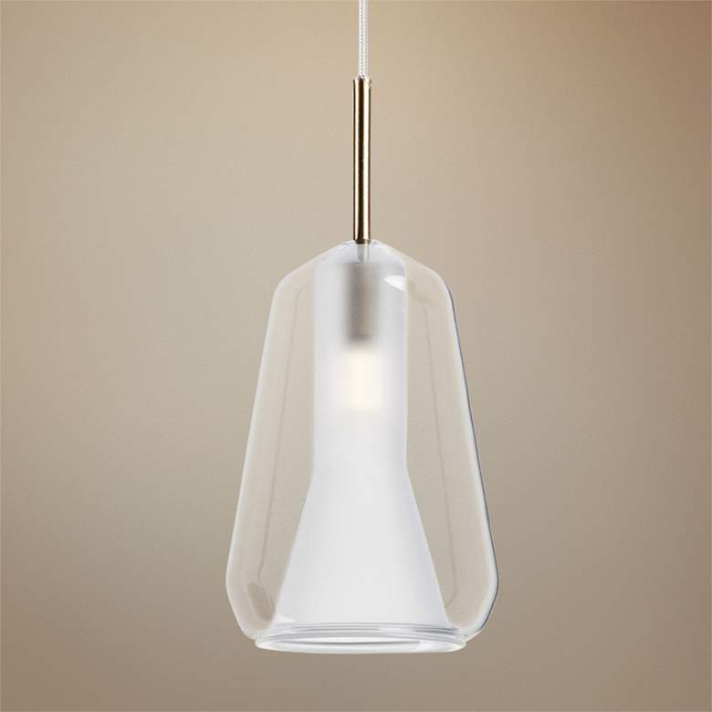 ET2 Deuce 5 1/2" Wide Clear Glass LED Mini Pendant Light