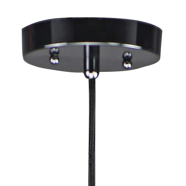 ET2 Hemisphere 9" Wide Gloss Black LED Mini Pendant Light